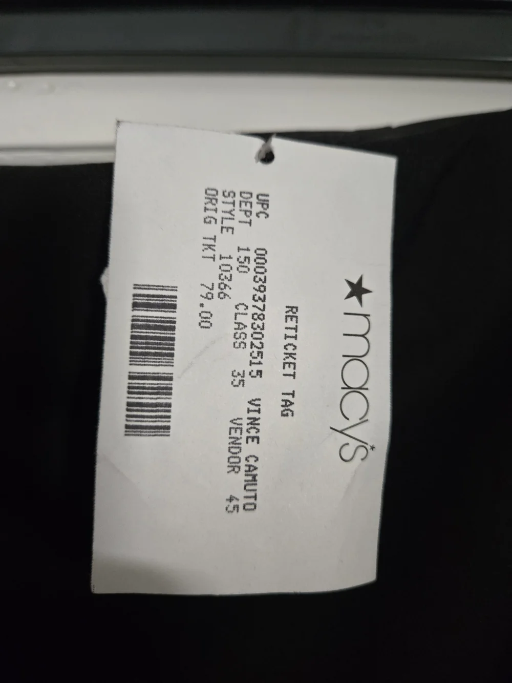 Vince Camuto Black Stretch Pencil Skirt